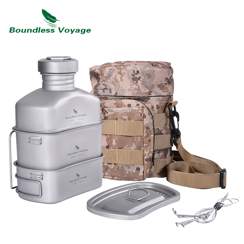 Outdoor Camping World - Boundless Voyage Outdoor Military Canteen Bottle