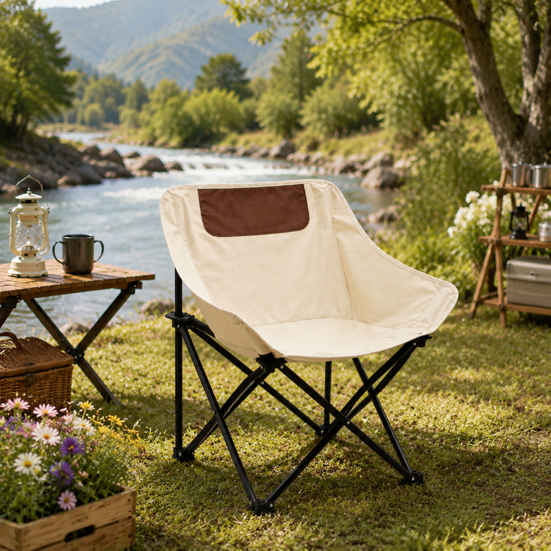 Outdoor Camping Recliner Chairs - Portable Camping Chair, Foldable Ultra-Light Outdoor