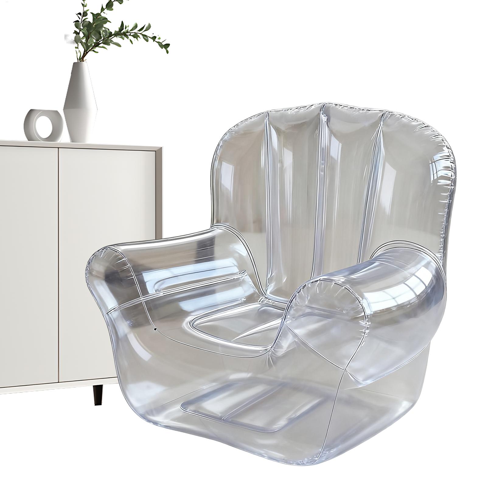Outdoor Camping Furniture - Thickened Transparent Sofa PVC Inflatable Sofa