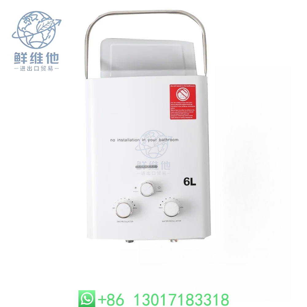 Outdoor Camping Hot Water Heater - 6L 12KW Stainless Steel Instant Hot