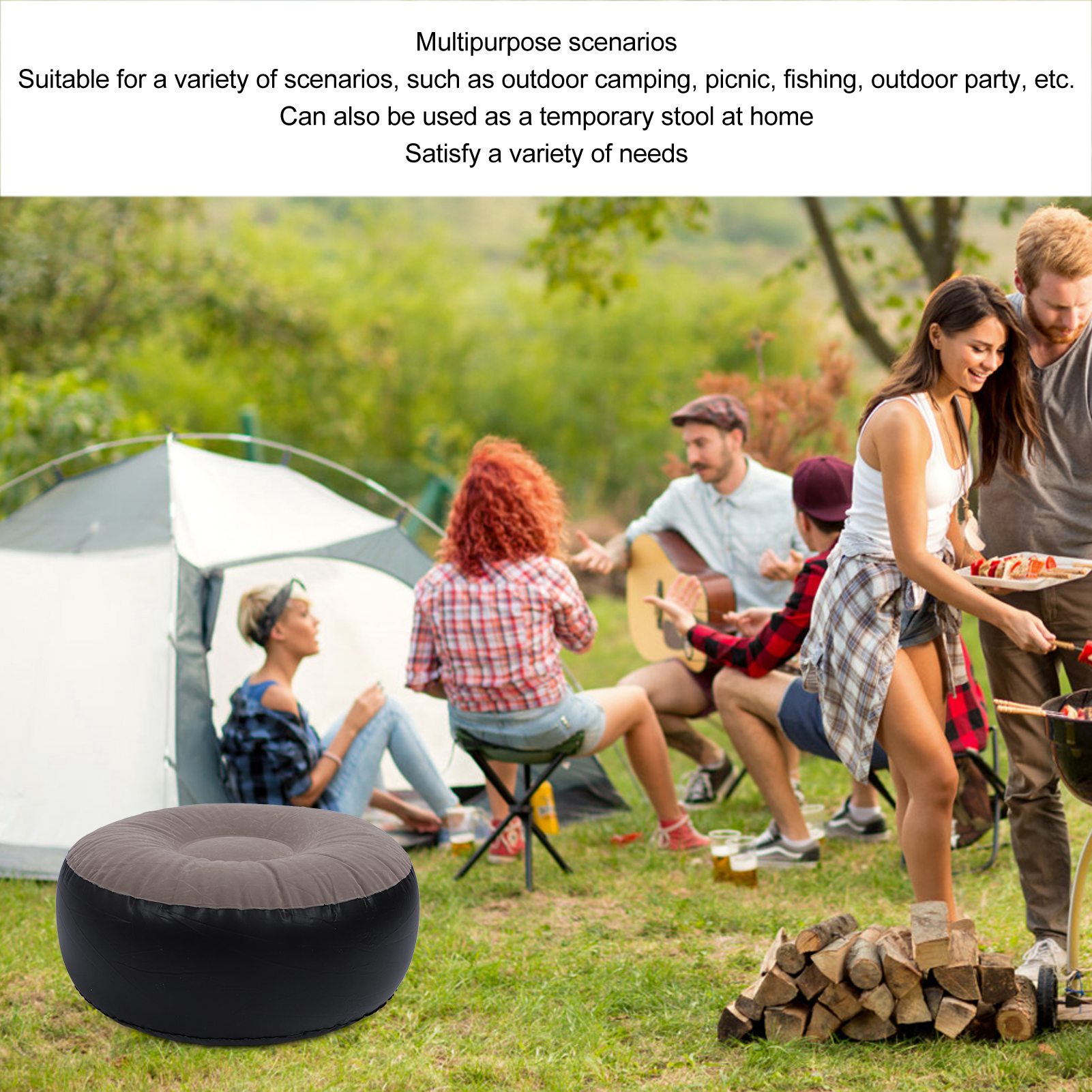 Inflatable Flocking Stool Mult - đánh giá và giá Outdoor Camping Furniture
