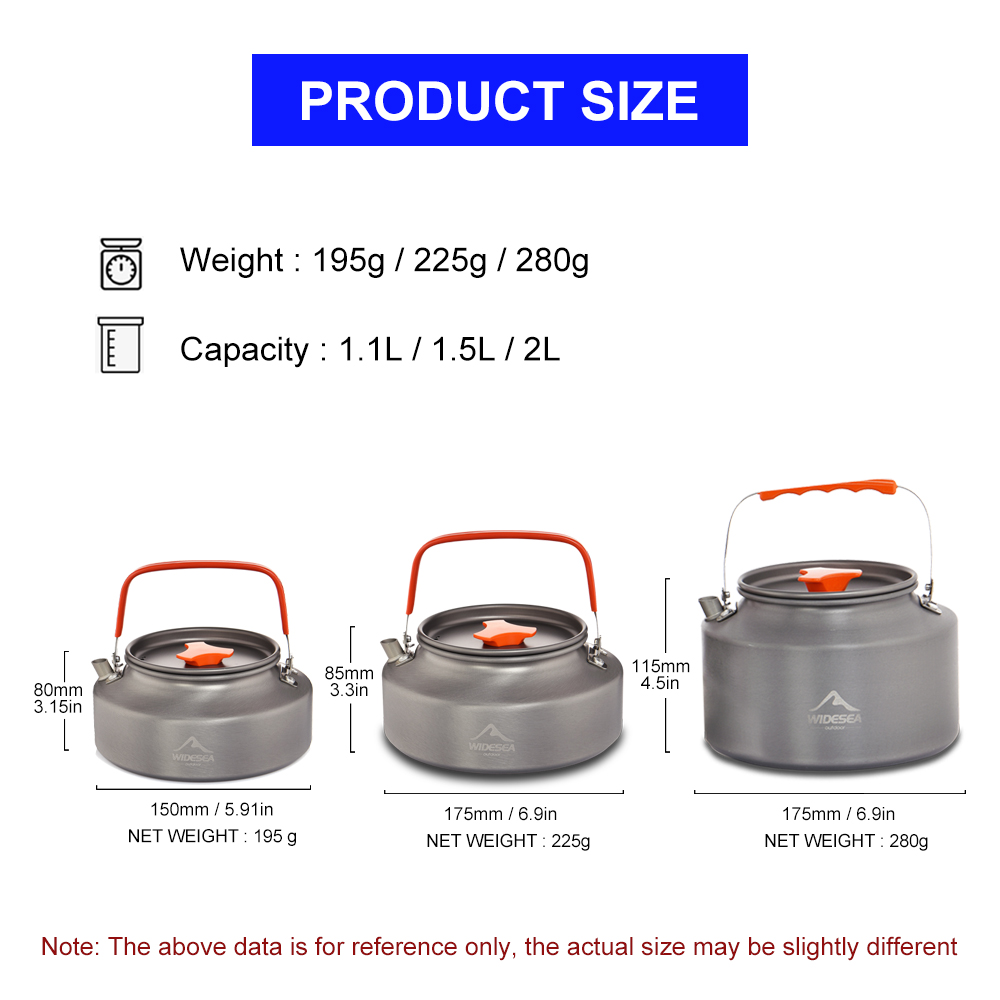 Widesea 1.1L 2L1.5L Camping Wa - đánh giá và giá Outdoor Camping World