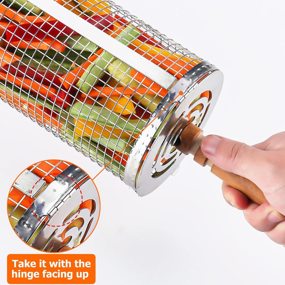 Large Round Stainless Steel Gr - đánh giá và giá Cooking Outdoor Camping