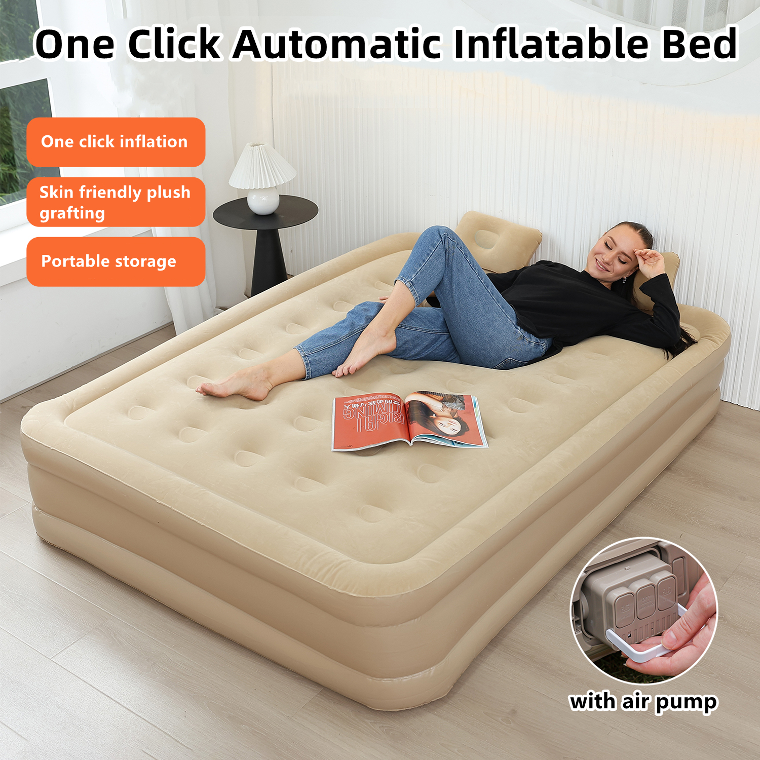 Interior Air Mattress Glamping - đánh giá và giá Outdoor Camping Furniture