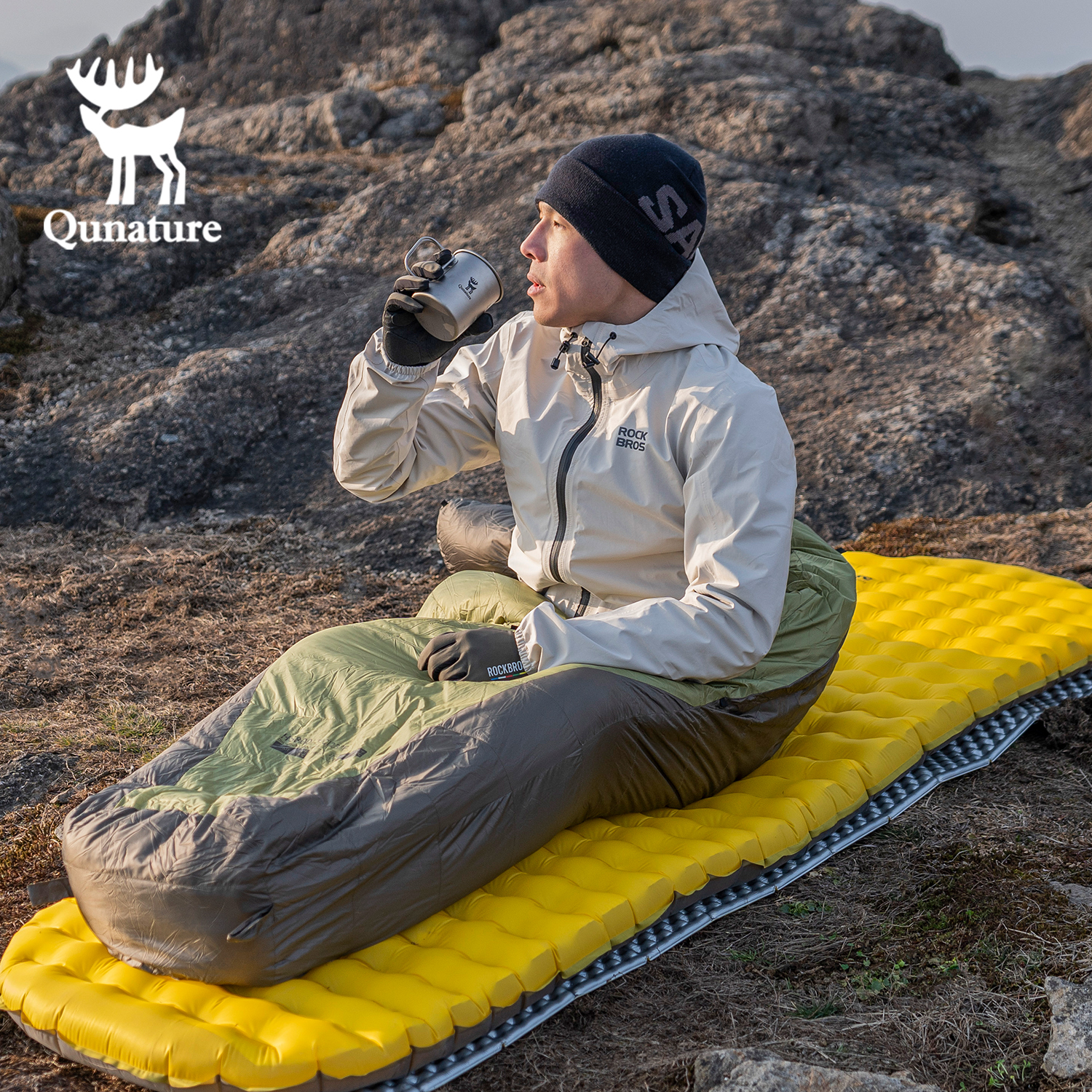 Qunature 3Pcs/set Outdoor Camp - đánh giá và giá Outdoor Inflatable Camping Tent With Air Pump