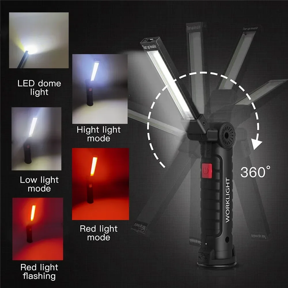 Portable COB LED Flashlight US - đánh giá và giá Outdoor Camping Glamping