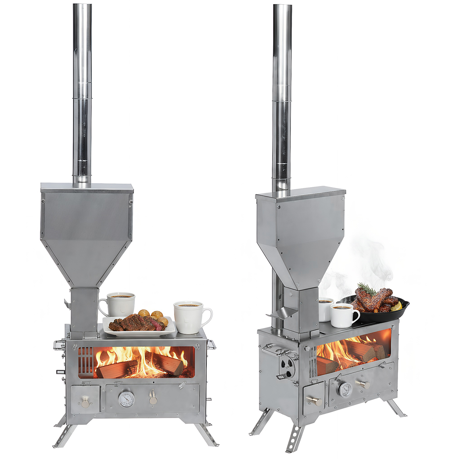 Portable Wood-Burning Camp Sto - đánh giá và giá Cooking Outdoor Camping
