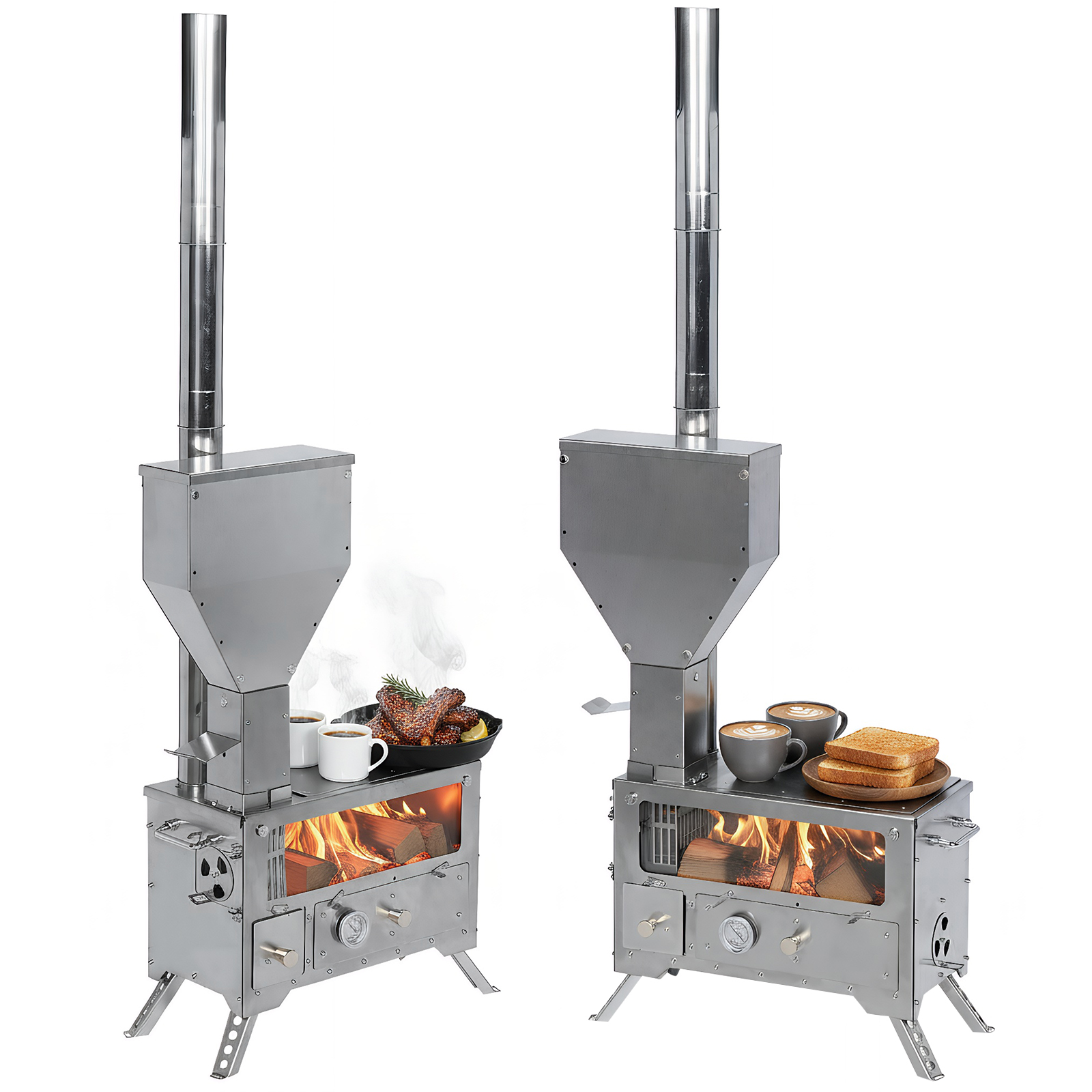 Portable Wood-Burning Camp Sto - đánh giá và giá Cooking Outdoor Camping