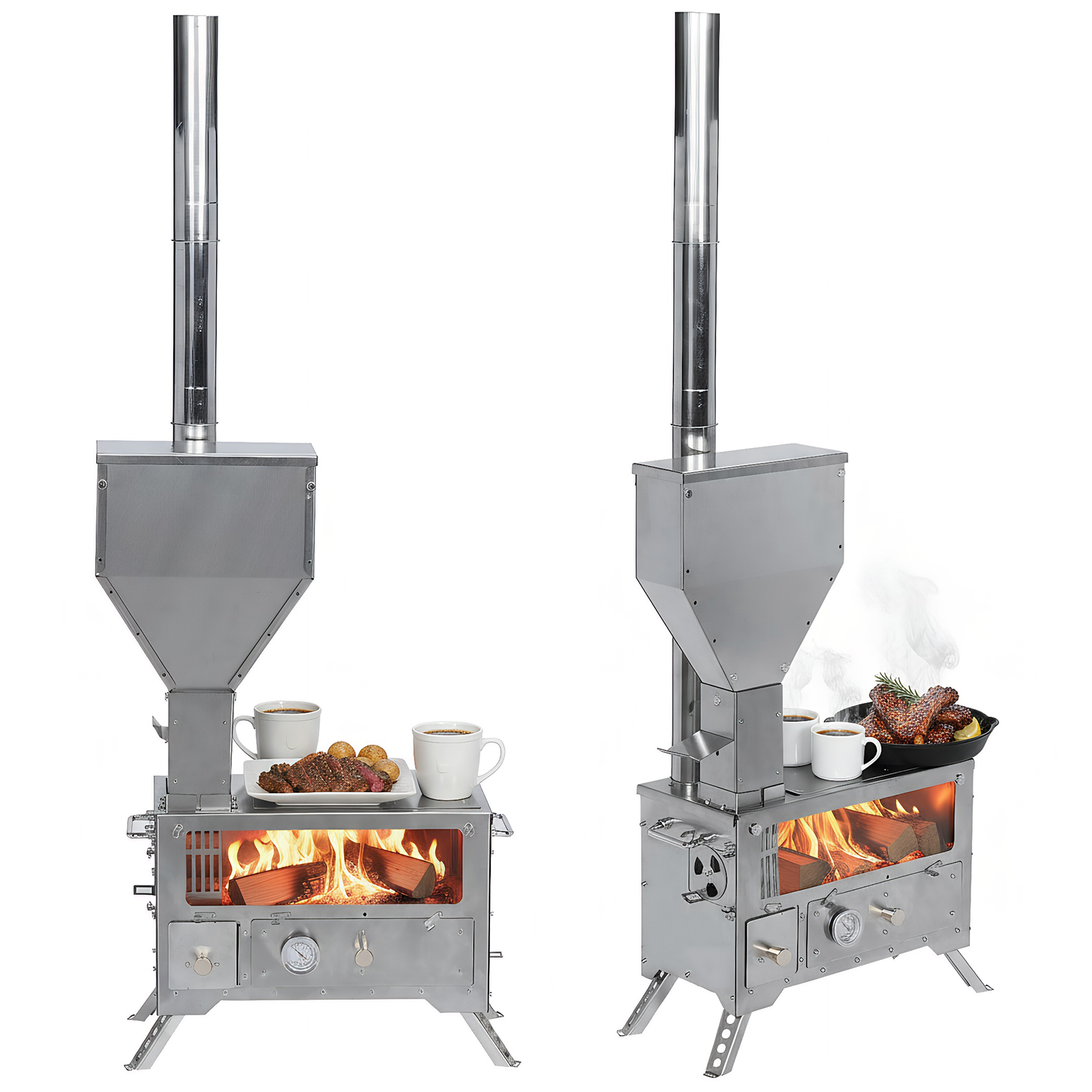 Portable Wood-Burning Camp Sto - đánh giá và giá Cooking Outdoor Camping