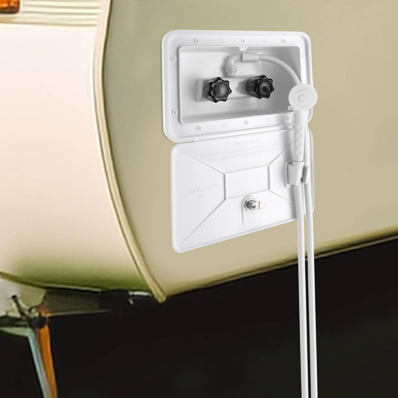 RV Exterior Shower Box Compact - đánh giá và giá Outdoor Camping Set