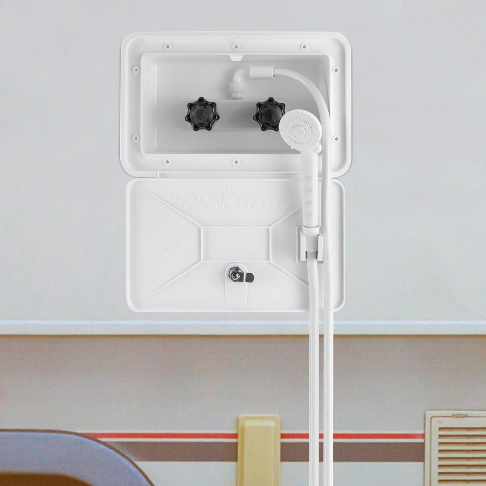 RV Exterior Shower Box Compact - đánh giá và giá Outdoor Camping Set
