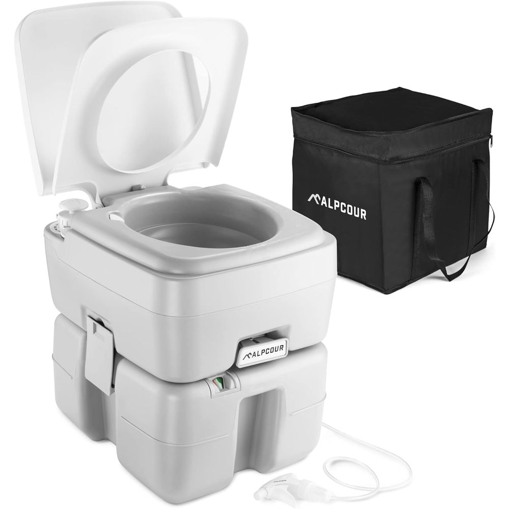 Portable Toilet – Compact Indo - đánh giá và giá Camping Outdoor Or Indoor