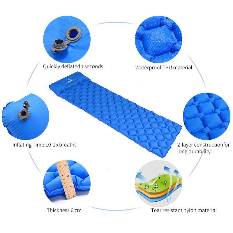Widesea Camping Sleeping Pad I - đánh giá và giá Outdoor Inflatable Camping Tent With Air Pump