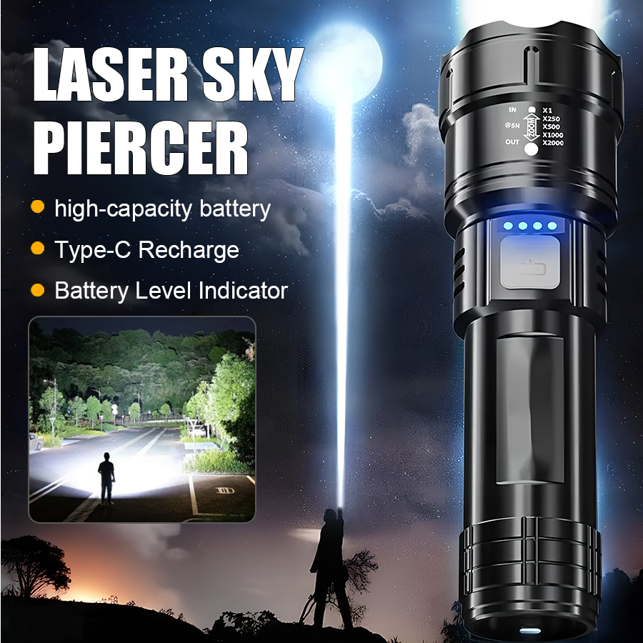 High Power P50 LED Flashlight  - đánh giá và giá Outdoor Camping Glamping