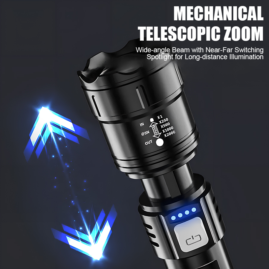 High Power P50 LED Flashlight  - đánh giá và giá Outdoor Camping Glamping