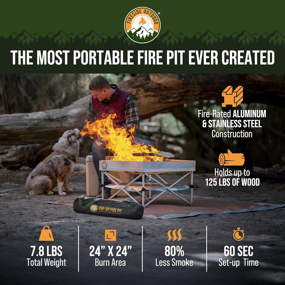 Portable Outdoor Fire Pit for  - đánh giá và giá Outdoor Camping Grill