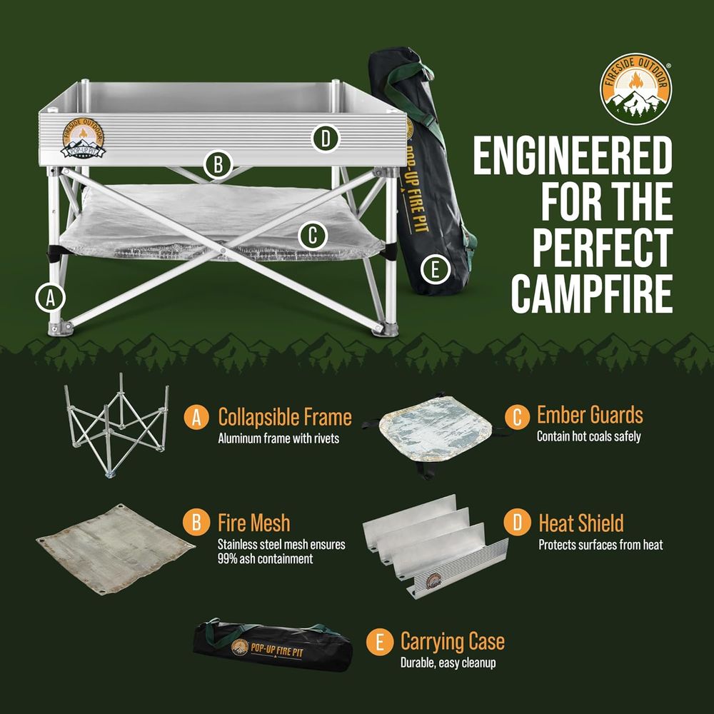 Portable Outdoor Fire Pit for  - đánh giá và giá Outdoor Camping Grill
