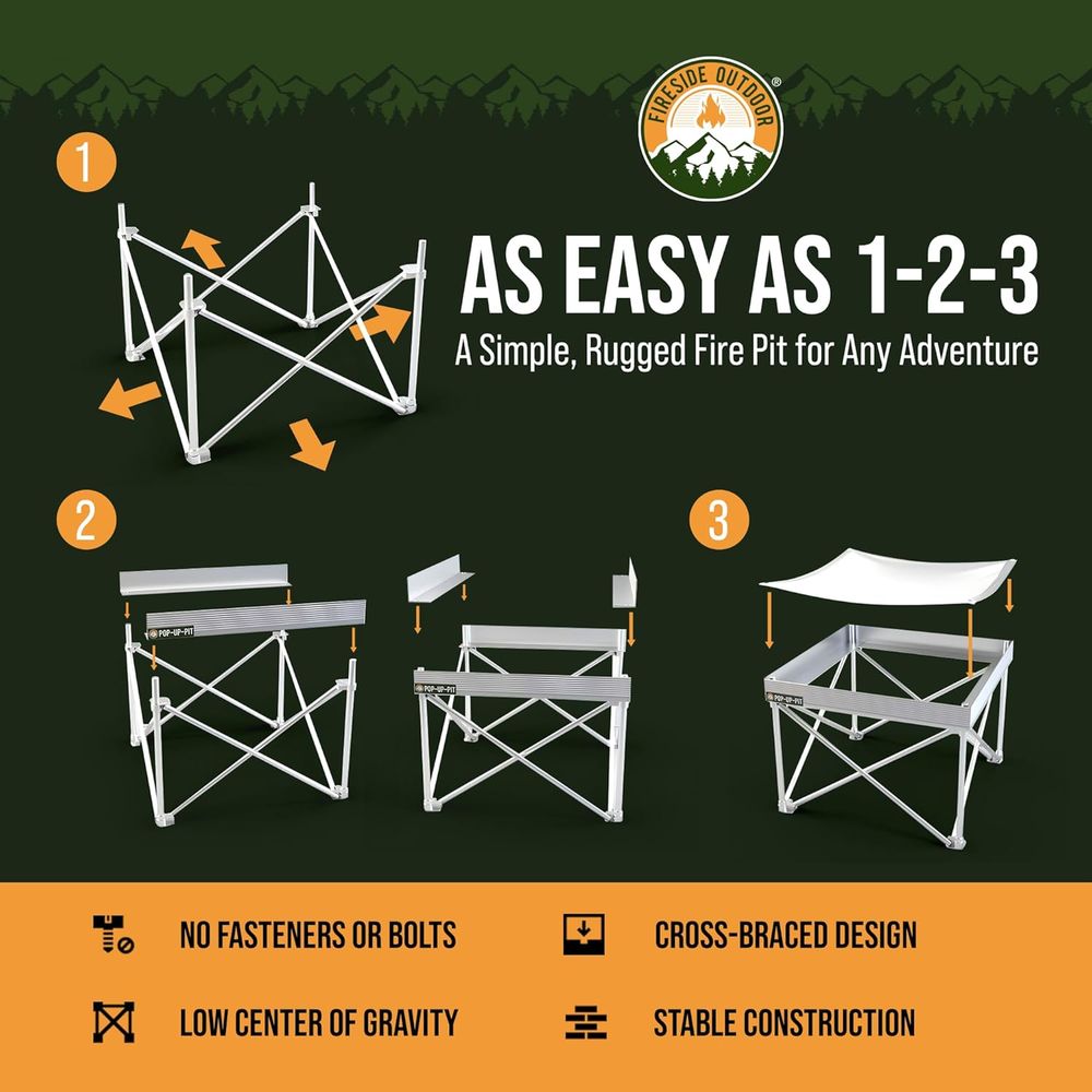 Portable Outdoor Fire Pit for  - đánh giá và giá Outdoor Camping Grill