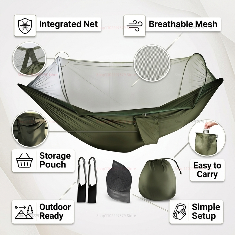 Portable outdoor camping hammo - đánh giá và giá Outdoor Camping Set