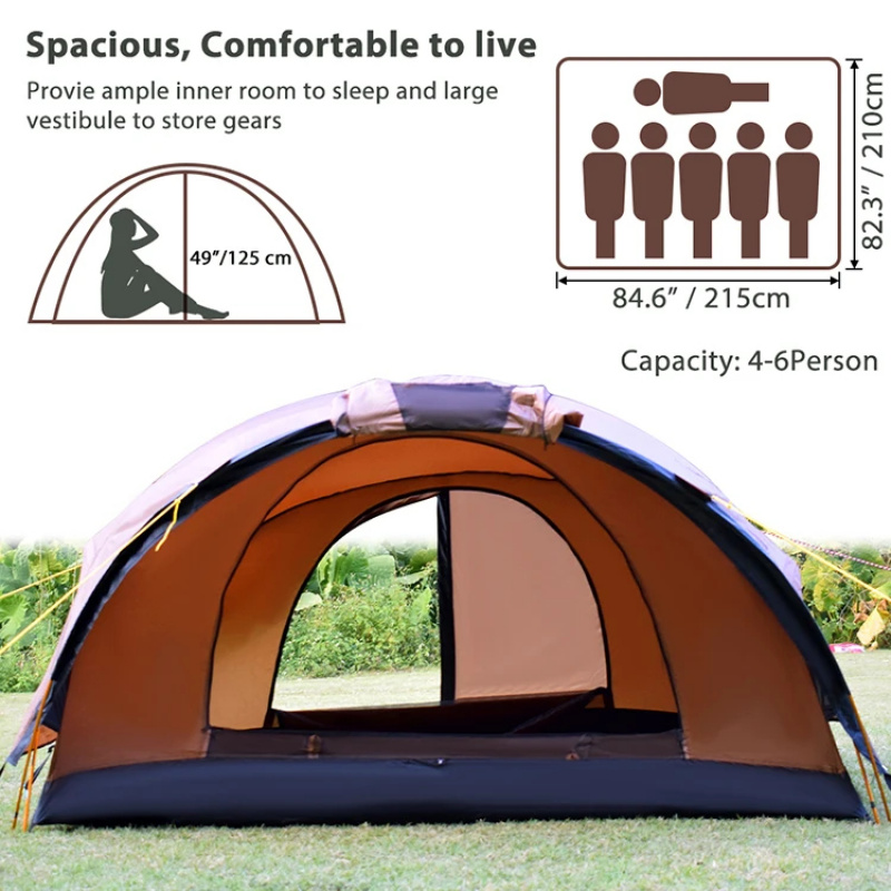 High Quality Luxury 4 Person 2 - đánh giá và giá Outdoor Camping Tent Waterproof