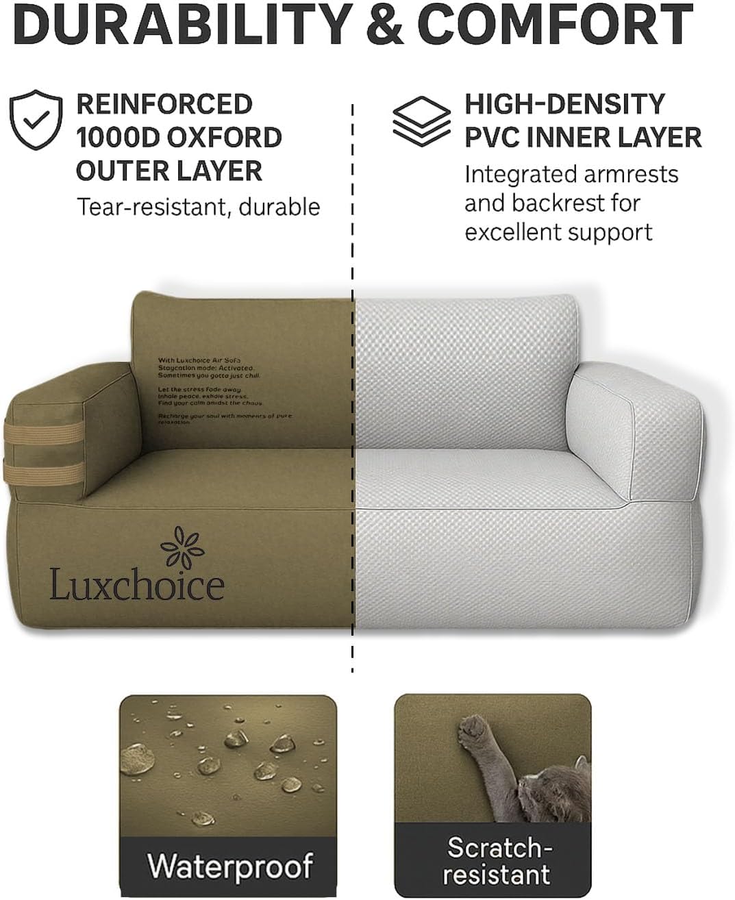 Portable Inflatable Couch for  - đánh giá và giá Outdoor Camping Furniture