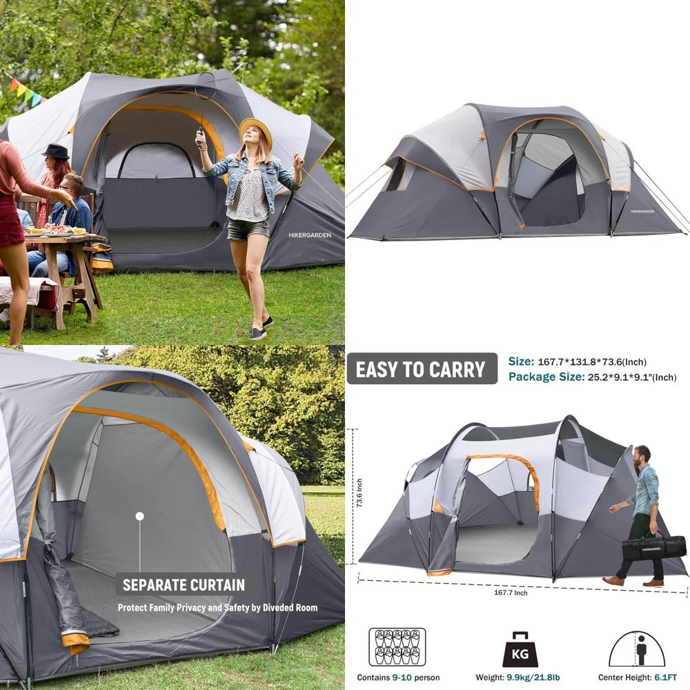10-Person HikerGarden Tent - Q - đánh giá và giá Outdoor Camping Tent