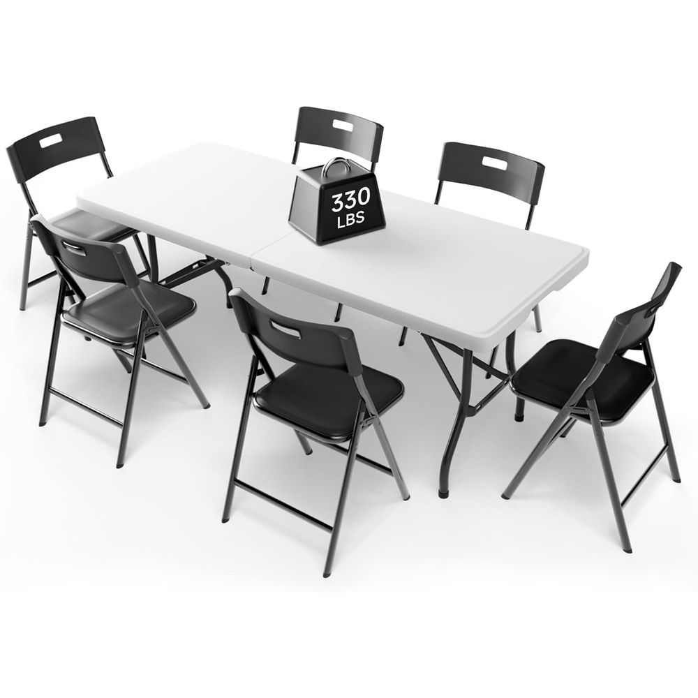 Portable 6-Piece olding Table  - đánh giá và giá Camping Outdoor Or Indoor