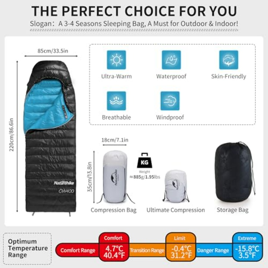 Ultralight down sleeping bag f - đánh giá và giá Ultralight Sleeping Bag