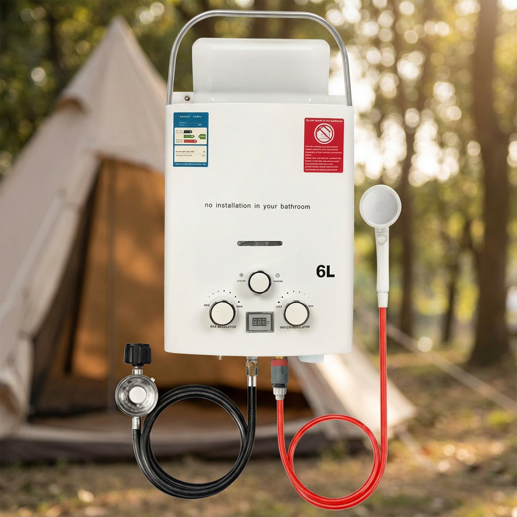 New Portable Gas Water Heater  - đánh giá và giá Outdoor Camping Hot Water Heater