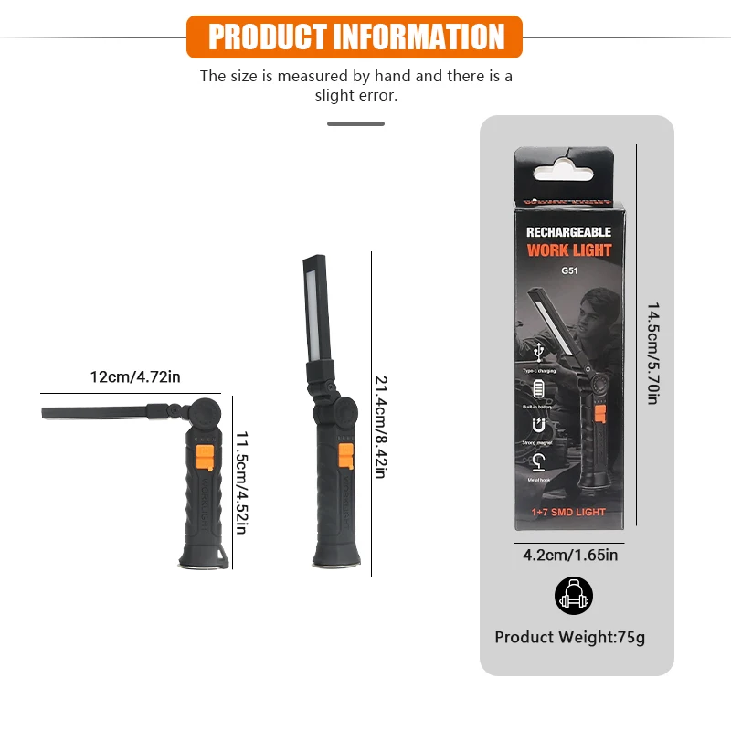 Portable COB LED Flashlight Re - đánh giá và giá Outdoor Camping Glamping