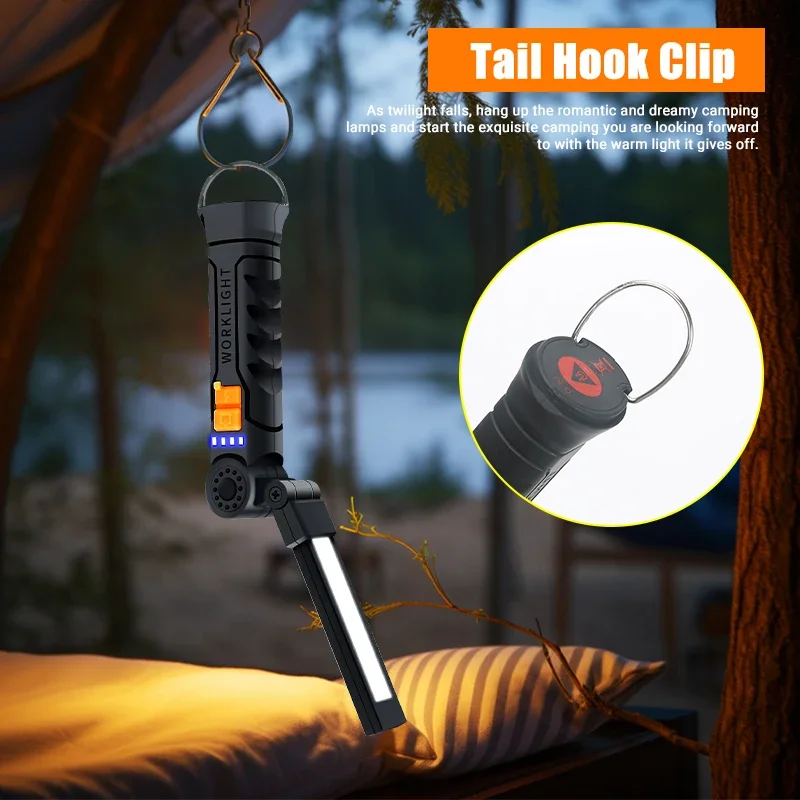 Portable COB LED Flashlight Re - đánh giá và giá Outdoor Camping Glamping