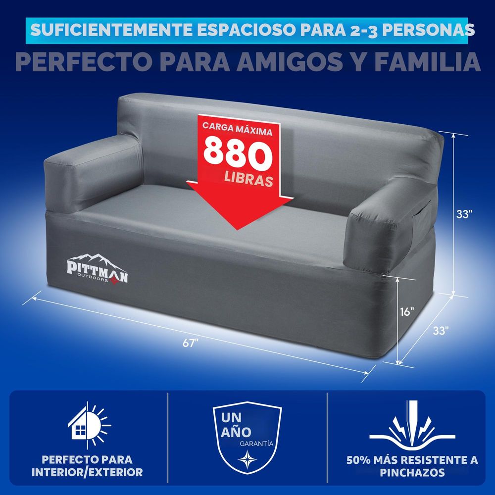 Inflatable sofa with integrate - đánh giá và giá Camping Outdoor Or Indoor