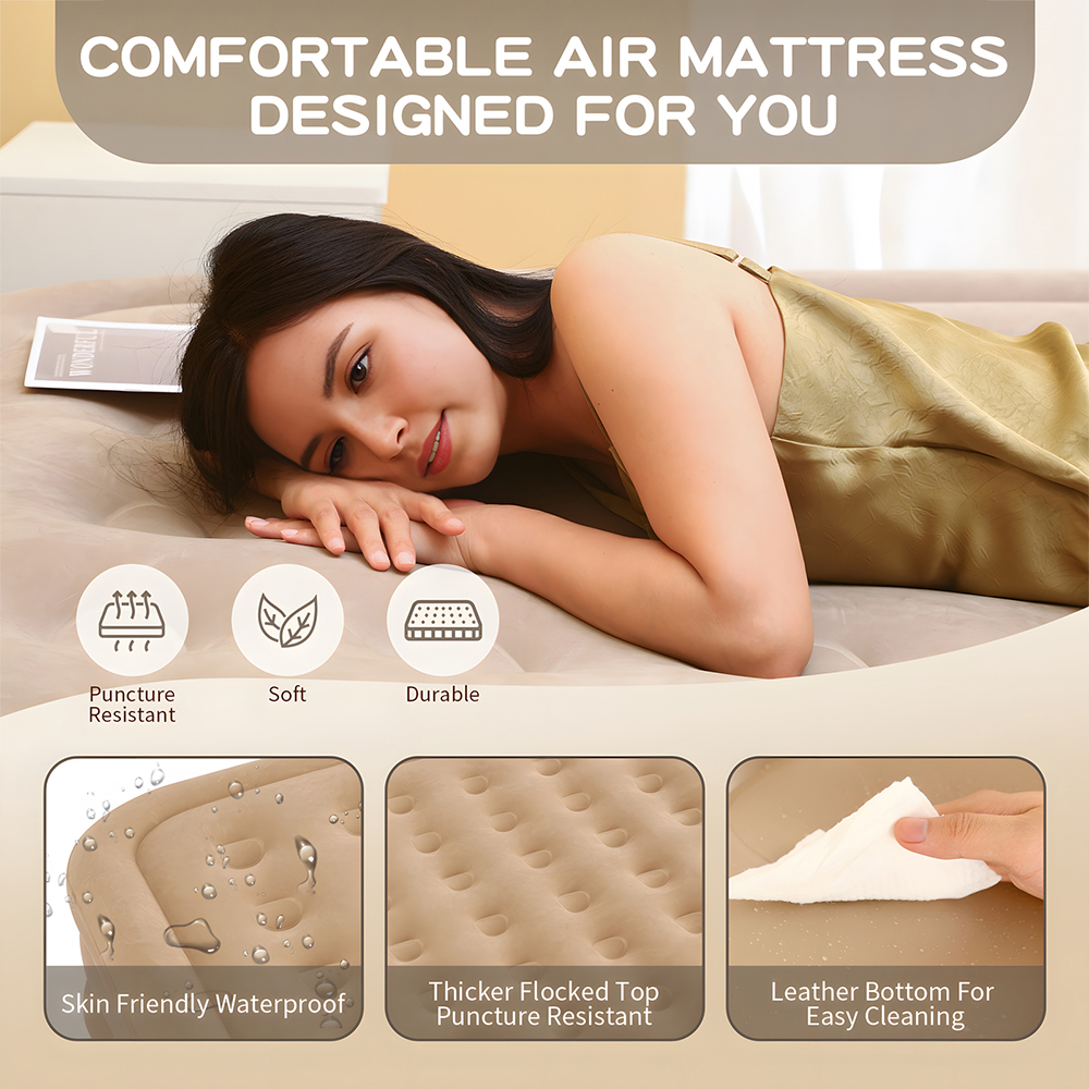 Air Mattress Built-in Pump Sel - đánh giá và giá Camping Outdoor Or Indoor