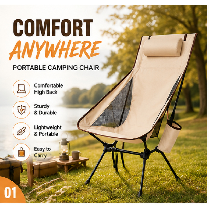 Portable Folding Camping Chair - đánh giá và giá Outdoor Camping Recliner Chairs