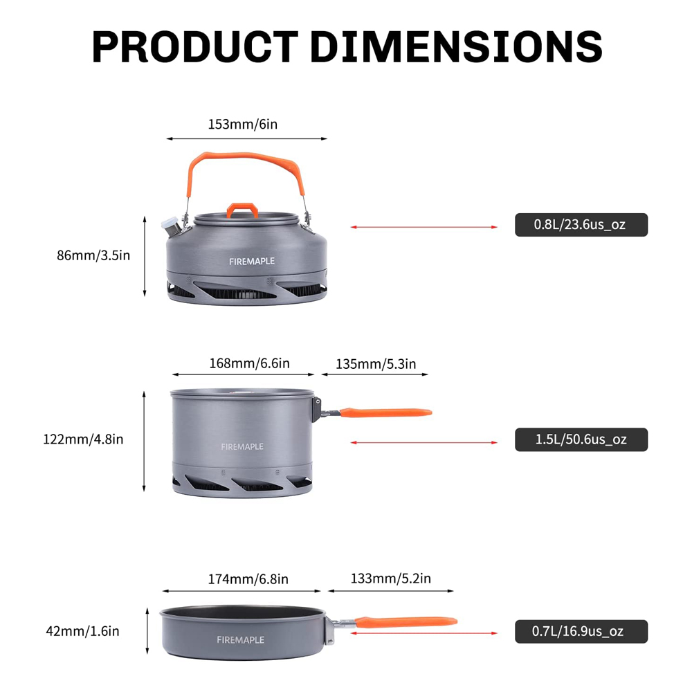 Fire Maple Camping Cookware Ut - đánh giá và giá Outdoor Camping World