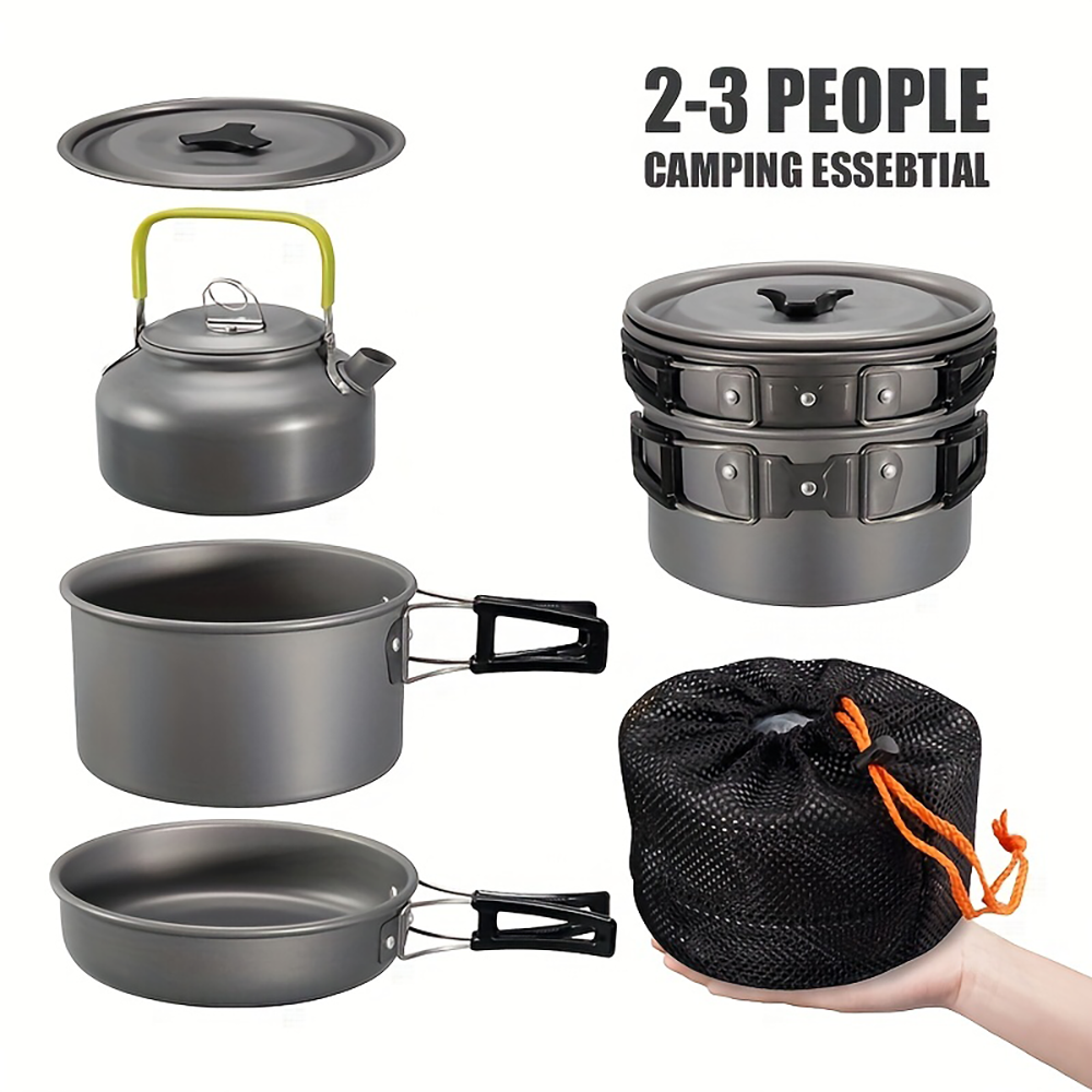 Outdoor camping cookware set m - đánh giá và giá Outdoor Camping World