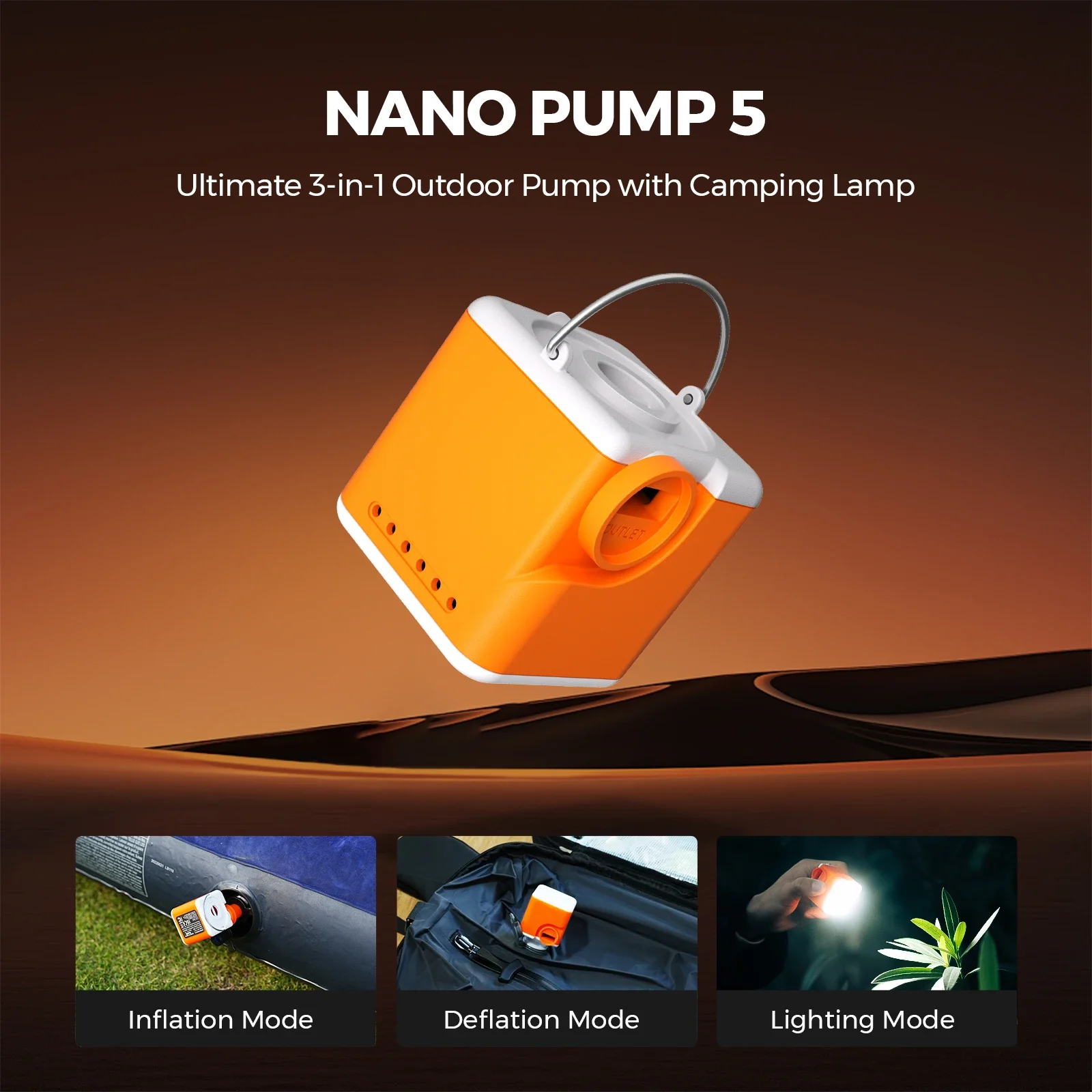 VOLLYC Electric Air Pump, Air  - đánh giá và giá Outdoor Inflatable Camping Tent With Air Pump