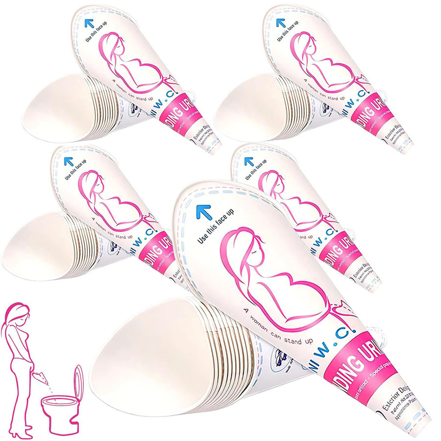 6/12/24pcs Disposable Female U - đánh giá và giá Outdoor Camping Urinal