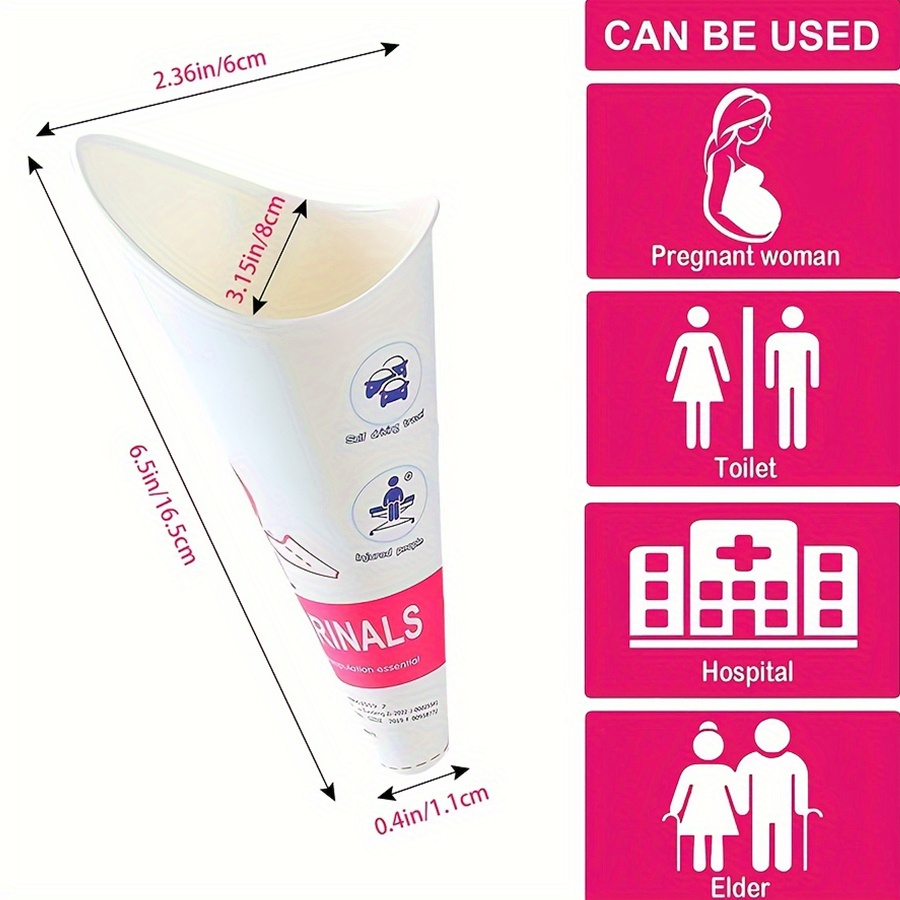 6/12/24pcs Disposable Female U - đánh giá và giá Outdoor Camping Urinal