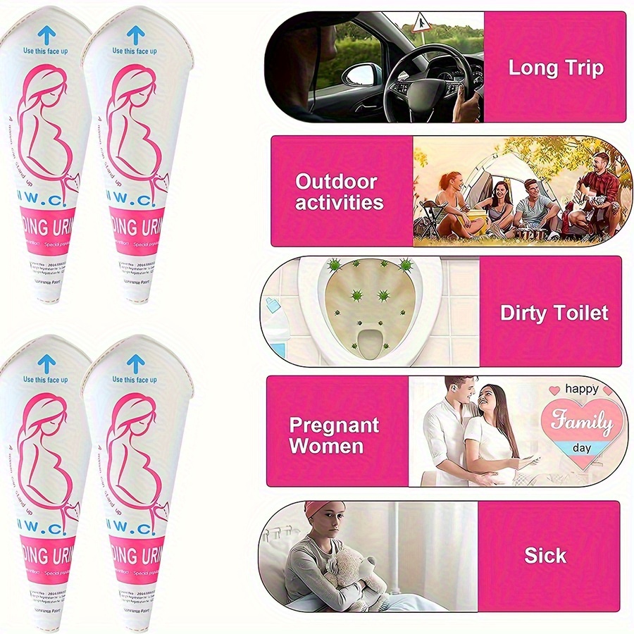 6/12/24pcs Disposable Female U - đánh giá và giá Outdoor Camping Urinal